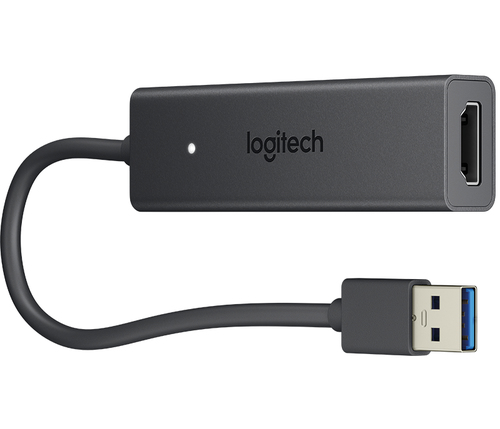 Logitech Screen Share USB grafische adapter 1920 x 1080 Pixels Zwart