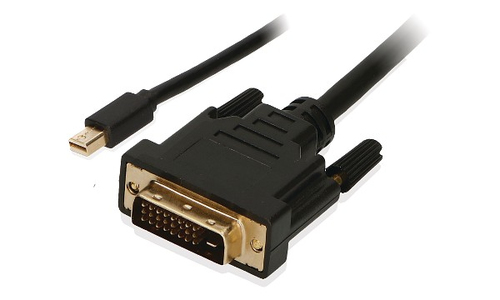 2-Power CAB0026A video cable adapter 1 m DVI-D Mini DisplayPort Black