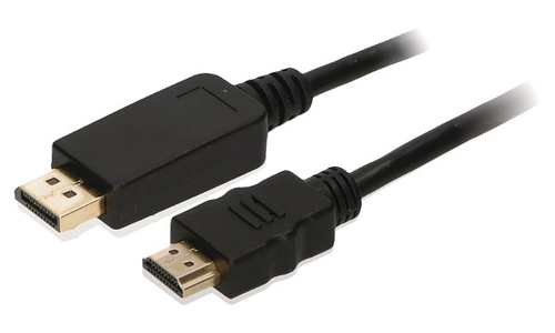2-Power CAB0039A video cable adapter 2 m DisplayPort HDMI Type A (Standard) Black