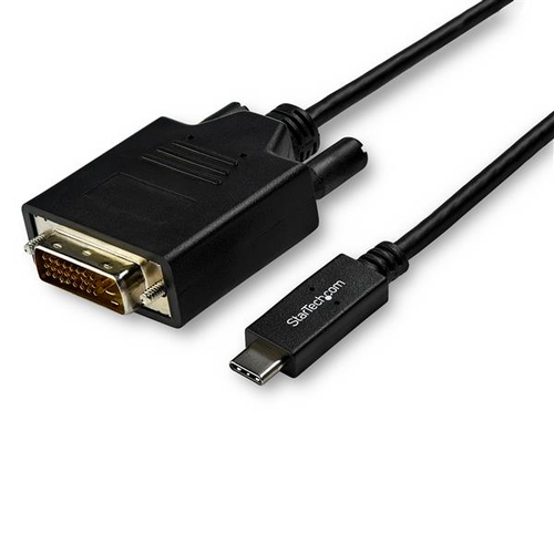 StarTech.com 3 m USB-C naar DVI kabel 1920 x 1200 zwart