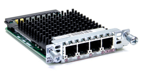 Cisco VIC2-4FXO, Refurbished voice network module RJ-45
