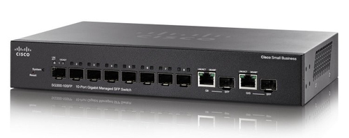Cisco Small Business SG350-10SFP Managed L2/L3 1U Zwart