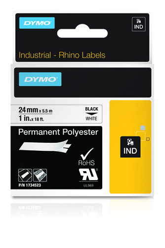 DYMO 24mm RHINO Permanent Polyester D1 label-making tape