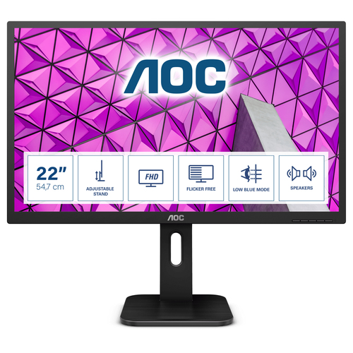 AOC P1 22P1D LED display 54,6 cm (21.5") 1920 x 1080 Pixels Full HD Zwart