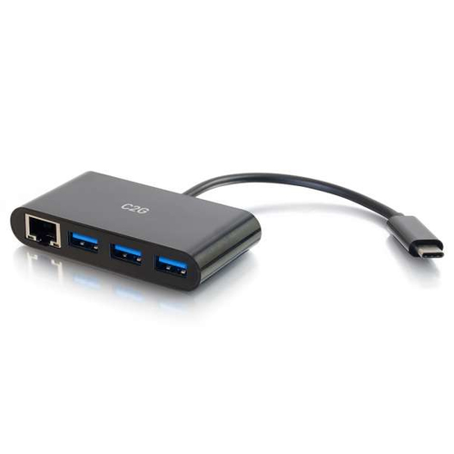 C2G 82406 interface hub USB 3.2 Gen 1 (3.1 Gen 1) Type-C 5000 Mbit/s Zwart