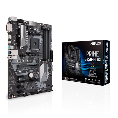 ASUS PRIME B450-PLUS motherboard Socket AM4 ATX AMD B450