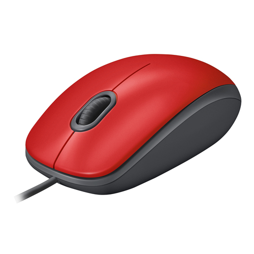 Logitech M110 mice USB Optical 1000 DPI Ambidextrous Red
