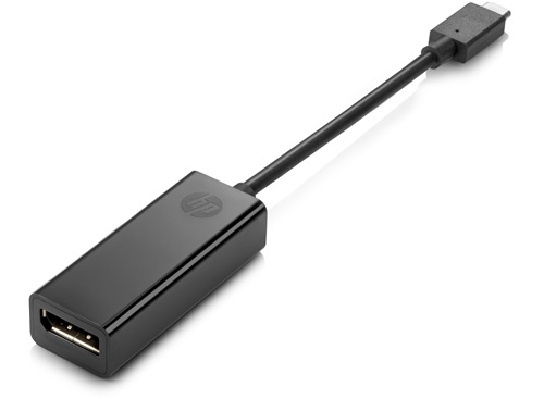 HP 4SH08AA cable interface/gender adapter USB-C DisplayPort Black