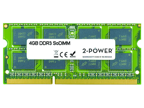 2-Power 4GB MultiSpeed 1066/1333/1600 MHz SoDIMM Memory - replaces 689373-001
