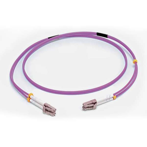 C2G 2M LC/LC OM4 LSZH FIBRE PATCH - VIOLET fiber optic cable