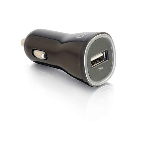 C2G 1-Port USB Car Charger, 2.4A Output mobile device charger
