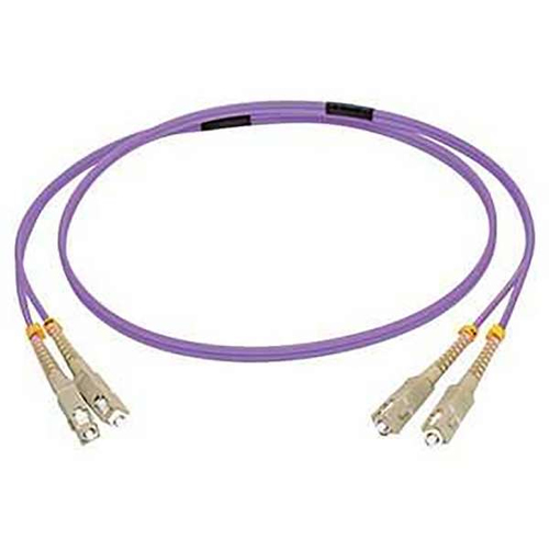 C2G 1M SC/SC OM4 LSZH FIBRE PATCH - VIOLET fiber optic cable