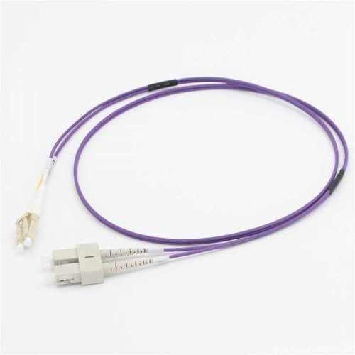 C2G 3M LC/SC OM4 LSZH FIBRE PATCH - VIOLET fiber optic cable