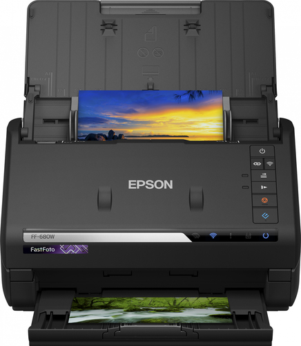 Epson FF-680W 600 x 600 DPI ADF + Manual feed scanner Black A4