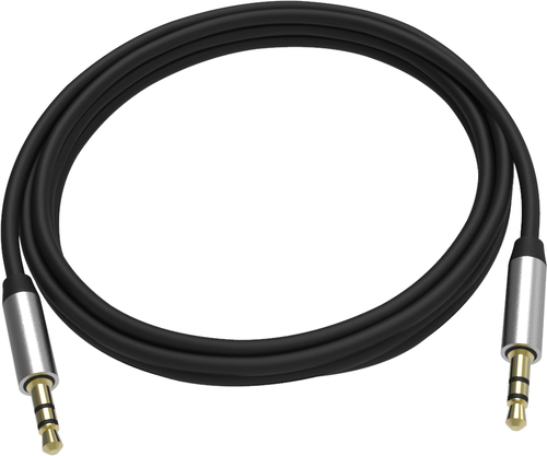 Vision TC 2M3.5MMP/BL- audio cable 2 m 3.5mm Black,Silver