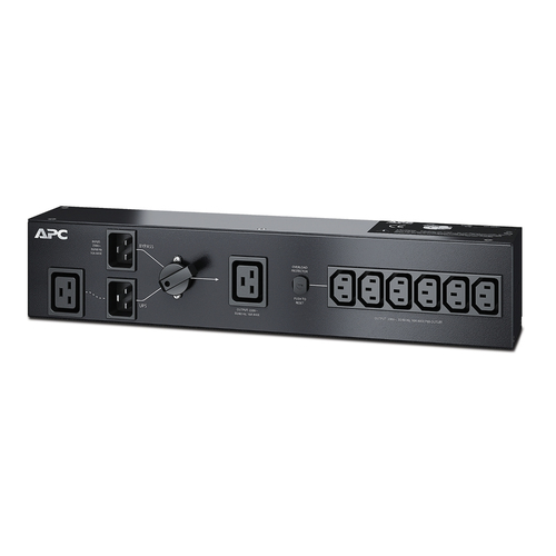 APC Service bypass Panel SBP3000RMI - 230V, C19 ingang, (6x) C13 & (1x) C19 uitgang