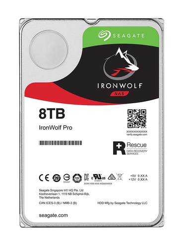 Seagate IronWolf Pro ST8000NE001 interne harde schijf 3.5" 8000 GB SATA III