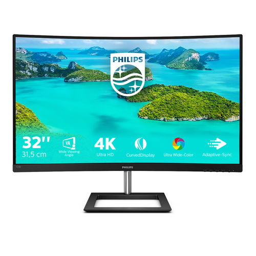 Philips E Line 328E1CA/00 LED display 80 cm (31.5") 3840 x 2160 Pixels 4K Ultra HD LCD Zwart