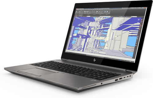 HP ZBook 15 G6 Mobile workstation 39.6 cm (15.6") Full HD Intel® Core™ i7 16 GB DDR4-SDRAM 512 GB SSD NVIDIA Quadro T1000 Wi-Fi 6 (802.11ax) Windows 10 Pro Silver