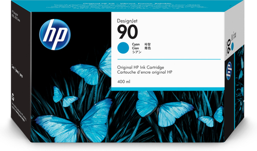 HP 90 400-ml Cyan DesignJet Ink Cartridge