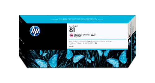 HP 81 680-ml Light Magenta Dye Ink Cartridge