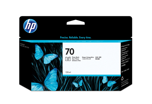 HP 70 130-ml Photo Black DesignJet Ink Cartridge