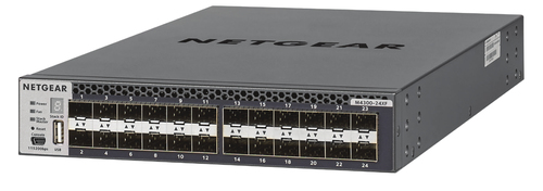 Netgear M4300-24XF Managed L3 10G Ethernet (100/1000/10000) 1U Zwart, Grijs