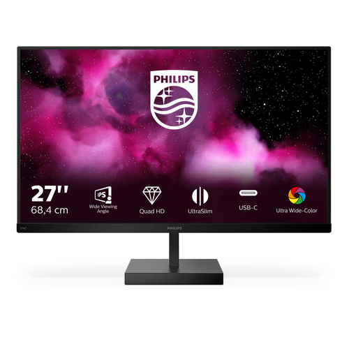 Philips C Line 276C8/00 computer monitor 68,6 cm (27") 2560 x 1440 Pixels Quad HD LCD Zwart