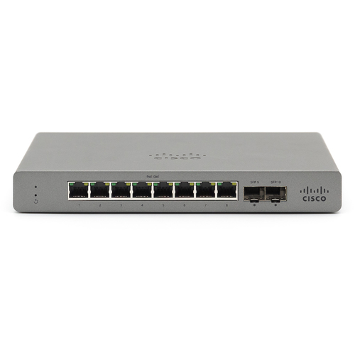 Cisco Meraki GS110 Managed Gigabit Ethernet (10/100/1000) Power over Ethernet (PoE) Grijs
