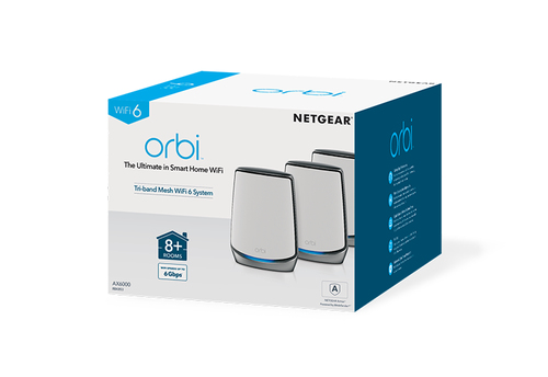 NETGEAR Orbi RBK853 AX6000 WiFi 6 Mesh System