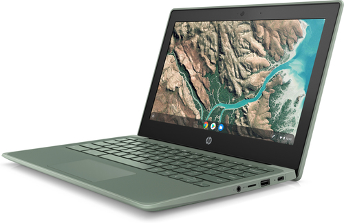 HP Chromebook 11 G8 EE 29,5 cm (11.6") Touchscreen HD Intel® Celeron® 4 GB LPDDR4-SDRAM 32 GB eMMC Wi-Fi 5 (802.11ac) Chrome OS Groen