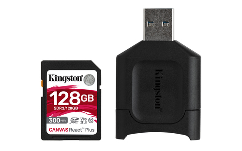 Kingston Technology Canvas React Plus memory card 128 GB SD Class 10 UHS-II