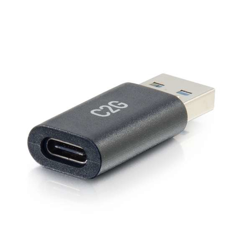 C2G USB-C® vrouwelijk naar USB-A mannelijk SuperSpeed USB 5Gbps adapterconverter