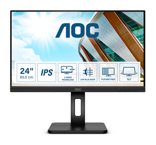 AOC P2 Q24P2Q LED display 60,5 cm (23.8") 2560 x 1440 Pixels Quad HD Zwart