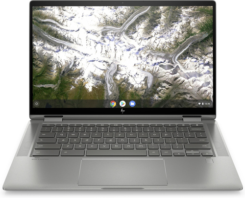 HP Chromebook x360 14c-ca0501sa Silver 35.6 cm (14") 1920 x 1080 pixels Touchscreen 10th gen Intel® Core™ i3 8 GB DDR4-SDRAM 12