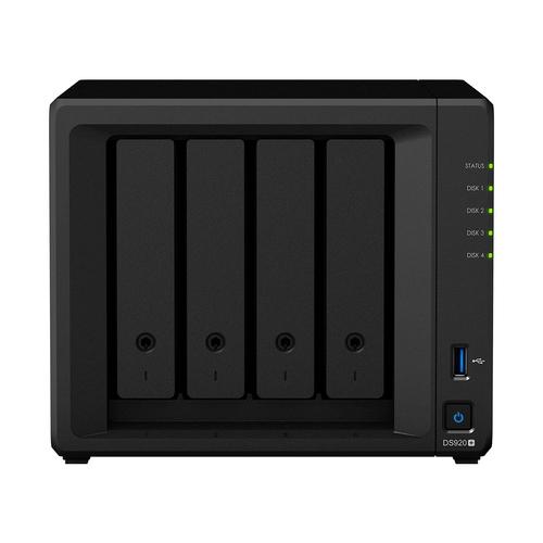 Synology DiskStation DS920+ NAS/storage server J4125 Ethernet LAN Mini Tower Black