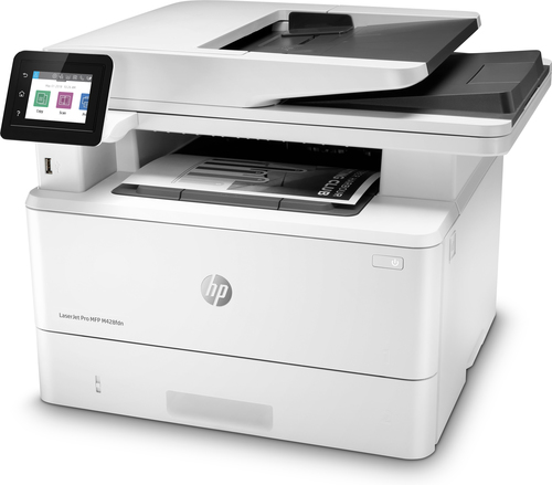 HP LaserJet Pro MFP M428fdn, Printen, kopiëren, scannen, fax, e-mail, Scannen naar e-mail; Dubbelzijdig scannen