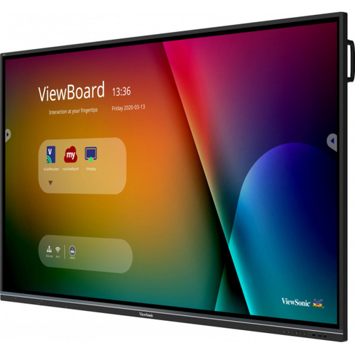 Viewsonic IFP8650-3 signage display 2.18 m (86") LCD 4K Ultra HD Touchscreen Interactive flat panel Black Built-in processor An