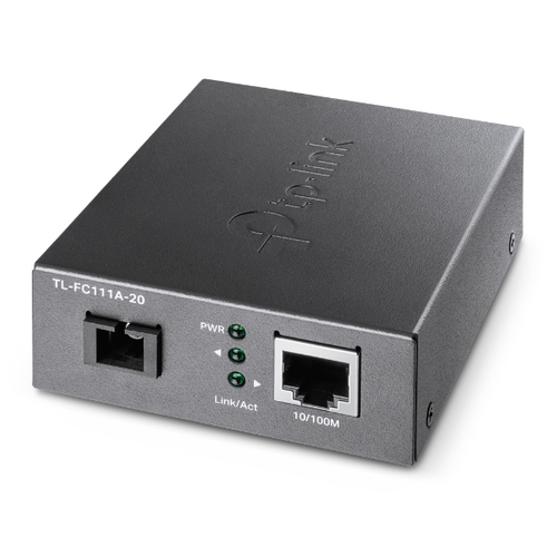 TP-LINK TL-FC111A-20 network media converter 100 Mbit/s Single-mode Black
