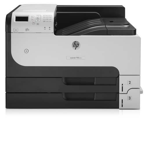 HP LaserJet Enterprise 700 printer M712dn, Print, Printen via de USB-poort aan voorzijde; Dubbelzijdig printen