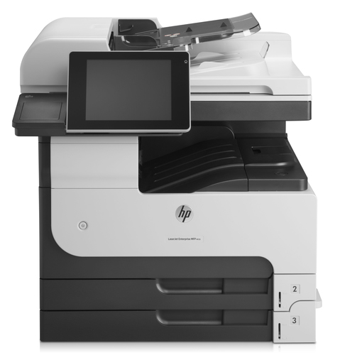 HP LaserJet Enterprise MFP M725dn, Printen, kopiëren, scannen, Invoer voor 100 vel; Printen via de USB-poort aan voorzijde; Scannen naar e-mail/pdf; Dubbelzijdig printen