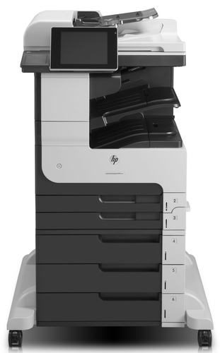 HP LaserJet Enterprise MFP M725z, Afdrukken, kopiëren, scannen, faxen, Invoer voor 100 vel; Printen via de USB-poort aan voorzijde; Scannen naar e-mail/pdf; Dubbelzijdig printen