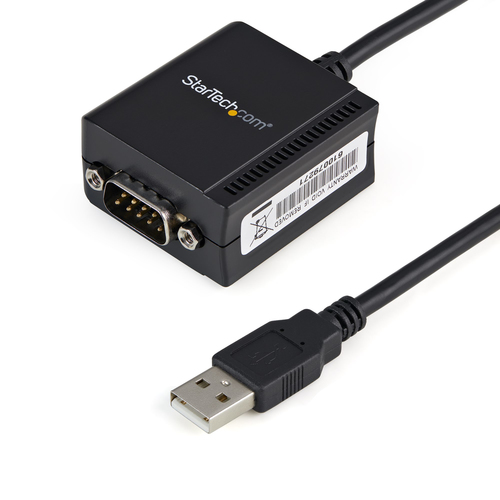 StarTech.com 1-poort FTDI USB naar RS232 Seriële Adapter Verloopkabel met COM-behoud