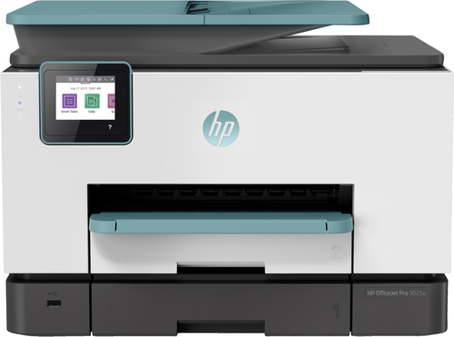 HP OfficeJet Pro 9025e All-in-One Printer - Automatic document feeder; Front USB flash drive port; Instant Ink ready; Scan to email; Two-sided printing; Print from mobile device; Scan to PDF; Touchscreen; Two-sided scanning; 226Y1B