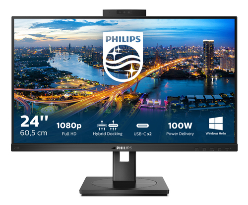 Philips B Line 243B1JH/00 computer monitor 60,5 cm (23.8") 1920 x 1080 Pixels Full HD LCD Zwart