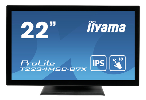 iiyama ProLite T2234MSC-B7X touch screen-monitor 54,6 cm (21.5") 1920 x 1080 Pixels Multi-touch Zwart