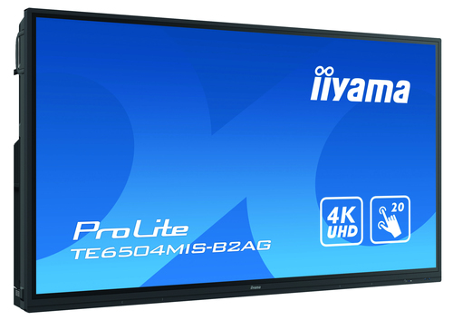 iiyama TE6504MIS-B2AG beeldkrant Interactief flatscreen 165,1 cm (65") IPS Wifi 350 cd/m² 4K Ultra HD Zwart Touchscreen Type processor Android