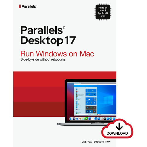 Parallels Desktop 17 for Mac virtualization software Base license 1 license(s) 1 year(s)