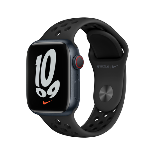 Apple Watch Nike Series 7 41 mm OLED 4G Black GPS (satellite)