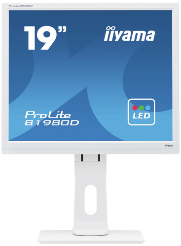 iiyama ProLite B1980D-W1 LED display 48,3 cm (19") 1280 x 1024 Pixels SXGA Wit